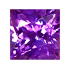 violet / purple sapphire square princess cut