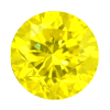Yellow sapphire round diamond cut