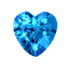 blue topaz heart