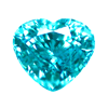 blue zircon heart