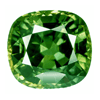 fancy green sapphire cushion