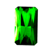 green tourmaline octagon