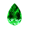 green tourmaline pear