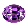 violet / purple sapphire oval
