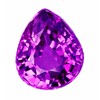violet / purple sapphire pear