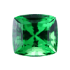 tsavorite cushion